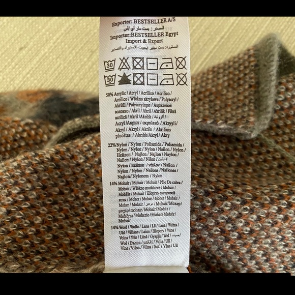 SELECTED FEMME LONG SLEEVE WOOL/MOHAIR KNIT CARDIGAN - Picture 5 of 5